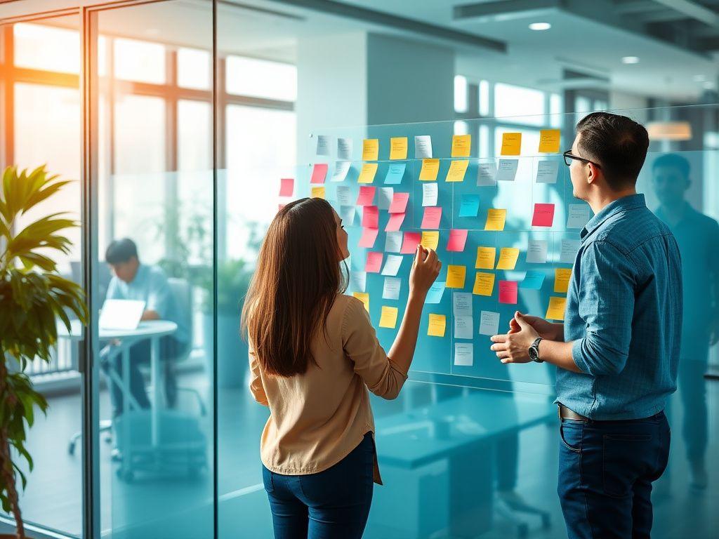 Strategy session mapping a website plan
